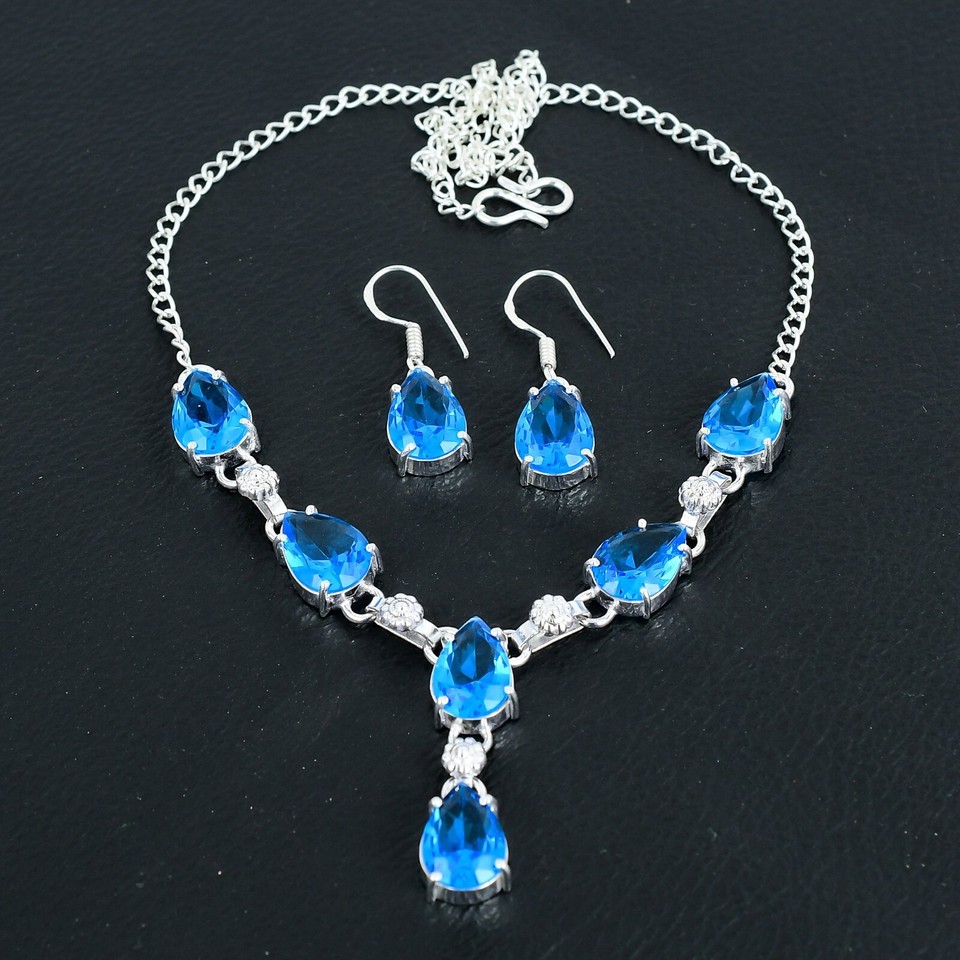 925 Sterling Silver December Birthday Stone Cat Synthetic Crystal Necklace As A Jewelry Gift For Women