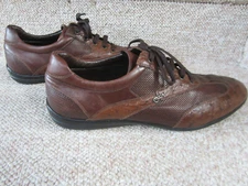 Mauri Ostrich Leather Casual Shoes Size 11 Made In Italy