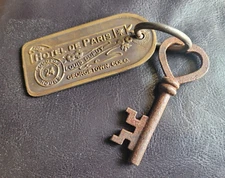 Historic Hotel De Paris Brothel Room Brass Tag Key Antique Look Western Tag Key