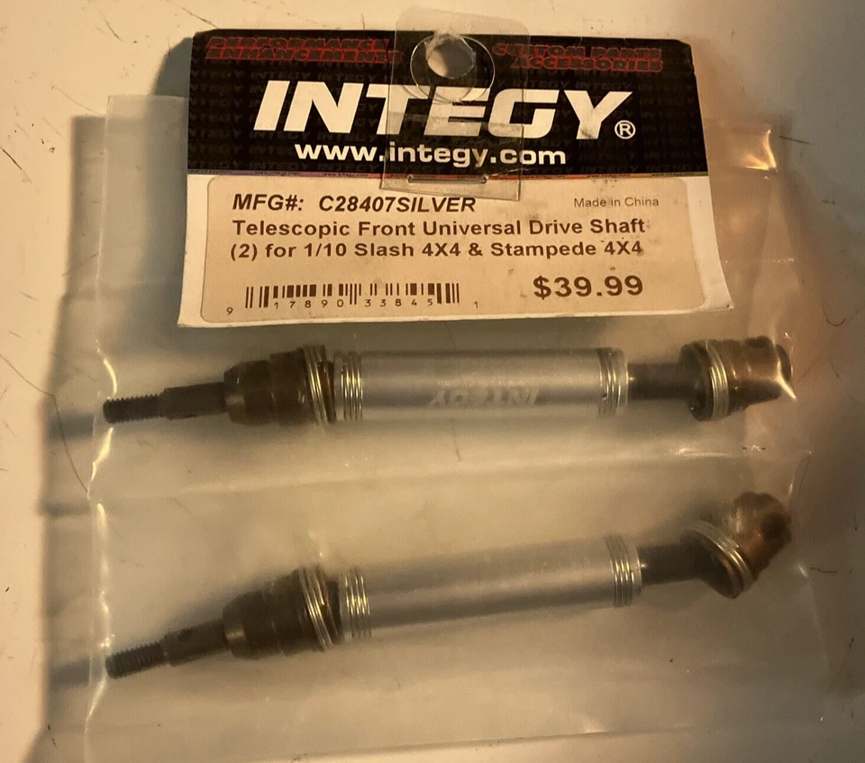 Integy C28407SILVER Telescopic Front Universal Driveshaft Slash 4X4 - Image 3 of 4