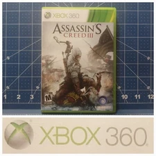 Assassin's Creed III (Microsoft Xbox 360, 2012) CIB Pre-Owned Tested Excellent 