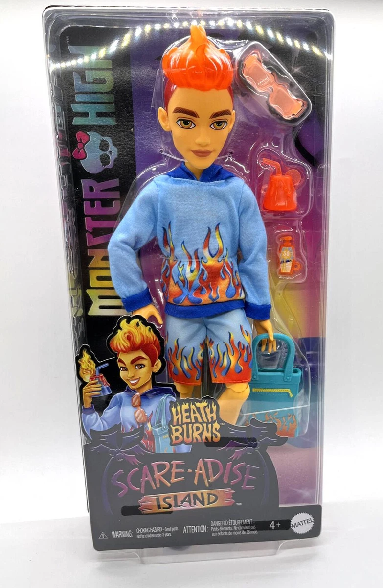 Monster High Heath Burns Doll Scare-Adise Island 2023 G3 IN STOCK