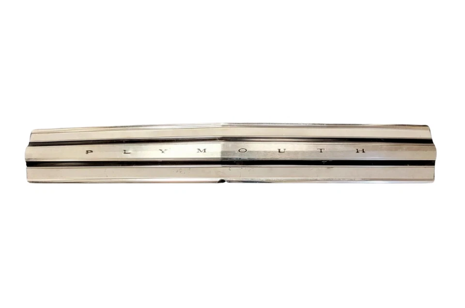 1968 Plymouth Satellite Rear Trunk Lid Chrome Finish Panel Trim 2841493 - Image 2 of 4