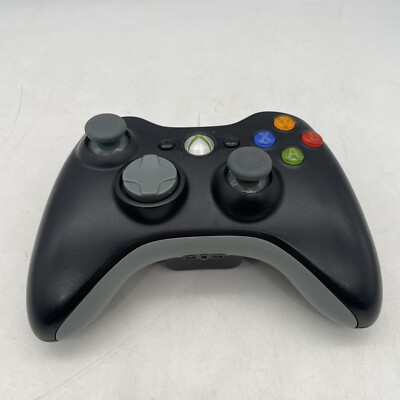 Genuine Microsoft Xbox 360 Wireless Controller Black - Refurbished - Tested