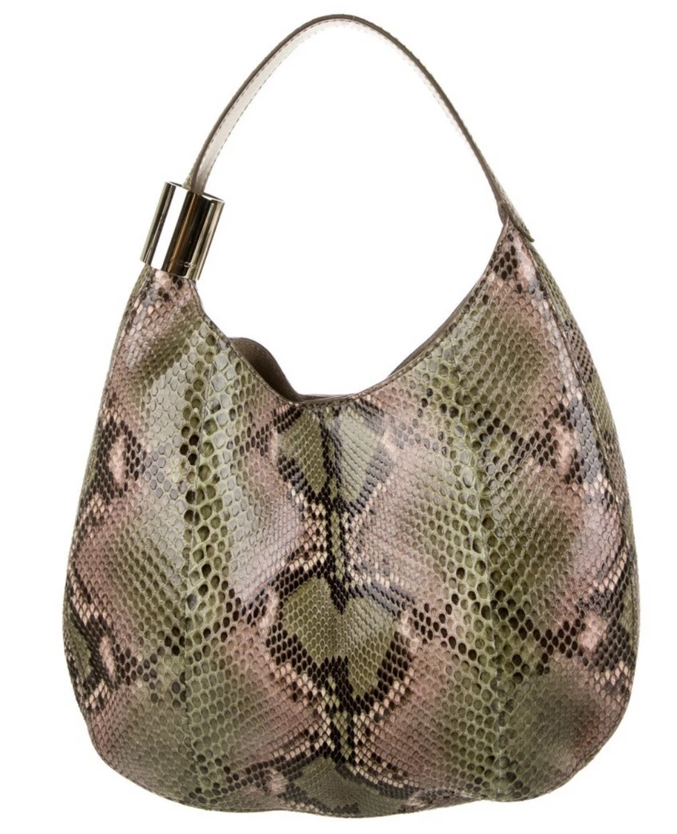 2995 NWOT JIMMY CHOO PYTHON SNAKESKIN STEVIE HOBO BAG eBay