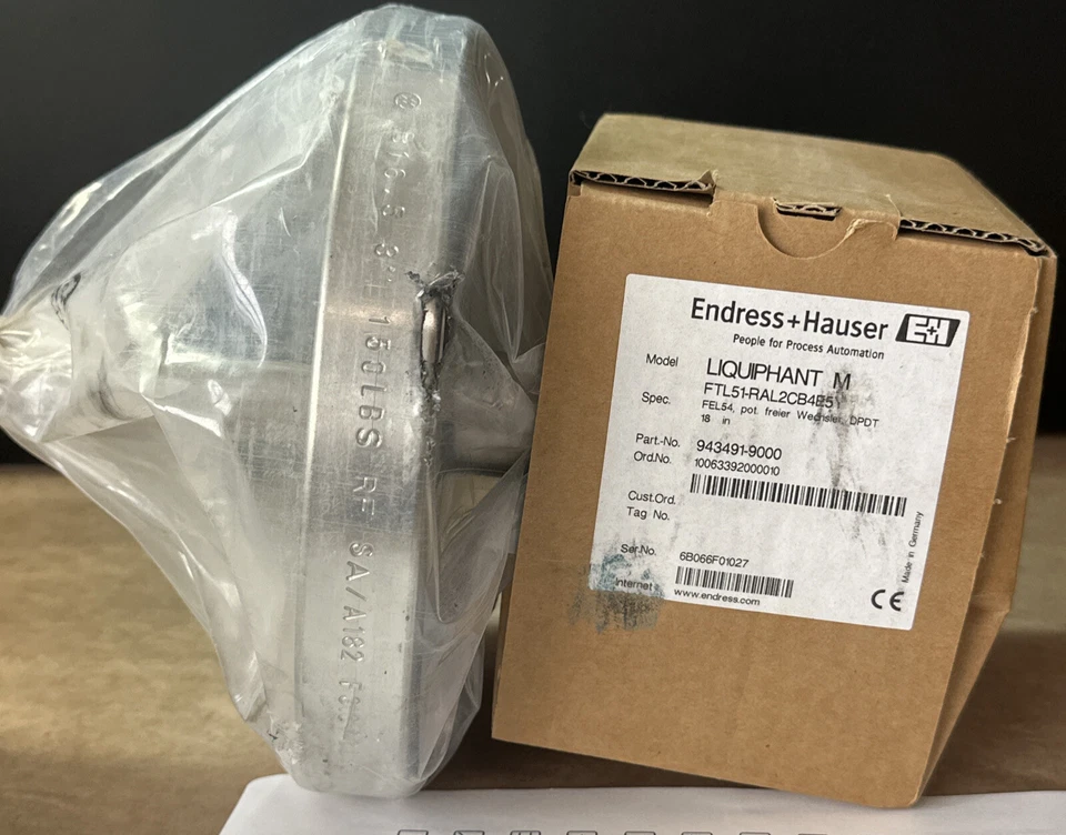 BRAND NEW- Endress + Hauser LIQUIPHANT M FTL51 / FTL51-RAL2CB4E5Y || WARRANTY! - Image 3 of 4
