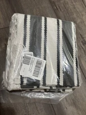 Barbara King Indoor/Outdoor 2' x 3' Striped PET Throw Rug Charcoal Stripe