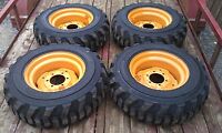 4 10x16.5 Skid Steer Tires & Rims For Case 1835 ,1838, 1840-10-16.5 -10 Ply 4 10x16.5 Skid Steer Tires & Rims For Case 1835 ,1838, 1840-10-16.5 -10 Ply