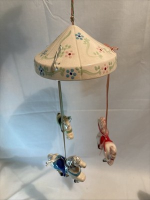 Carousel/ Pony Mobile Ceramic Handmade