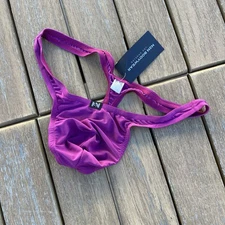 N2N Bodywear Men Fuschia pink slik thong Underwear G-string size S