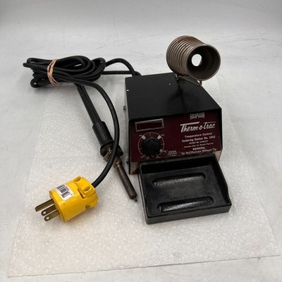 Hexacon Therm-o-trac-1002 Temperature Control Soldering Station *PROBE BROKE*