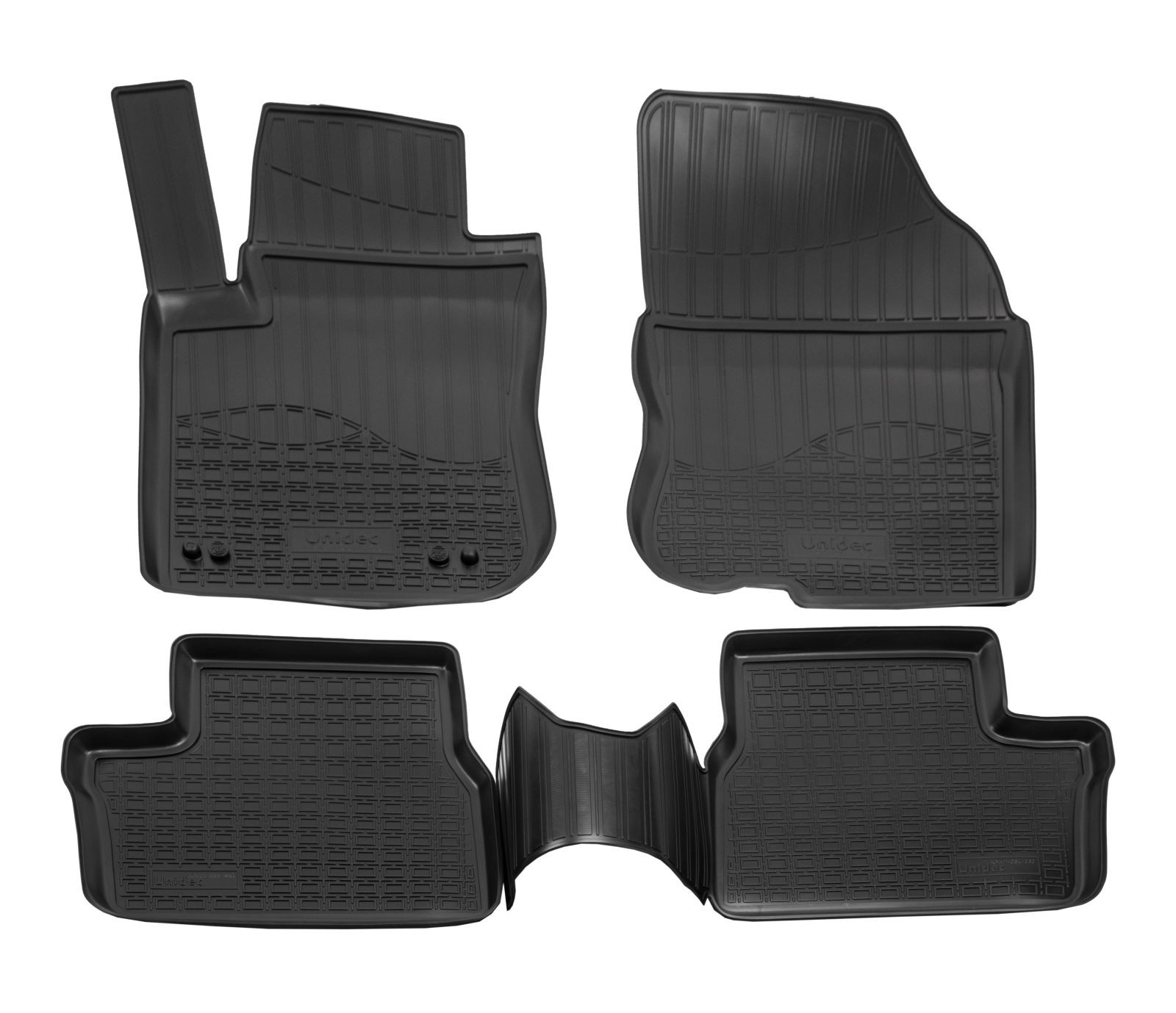 Tapis caoutchouc Peugeot 2008 4 pièces sur mesure avec bords hauts 3D
