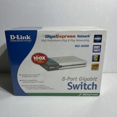 D-LINK DGS-1008D ETHERNET 8-PORT GIGABIT SWITCH