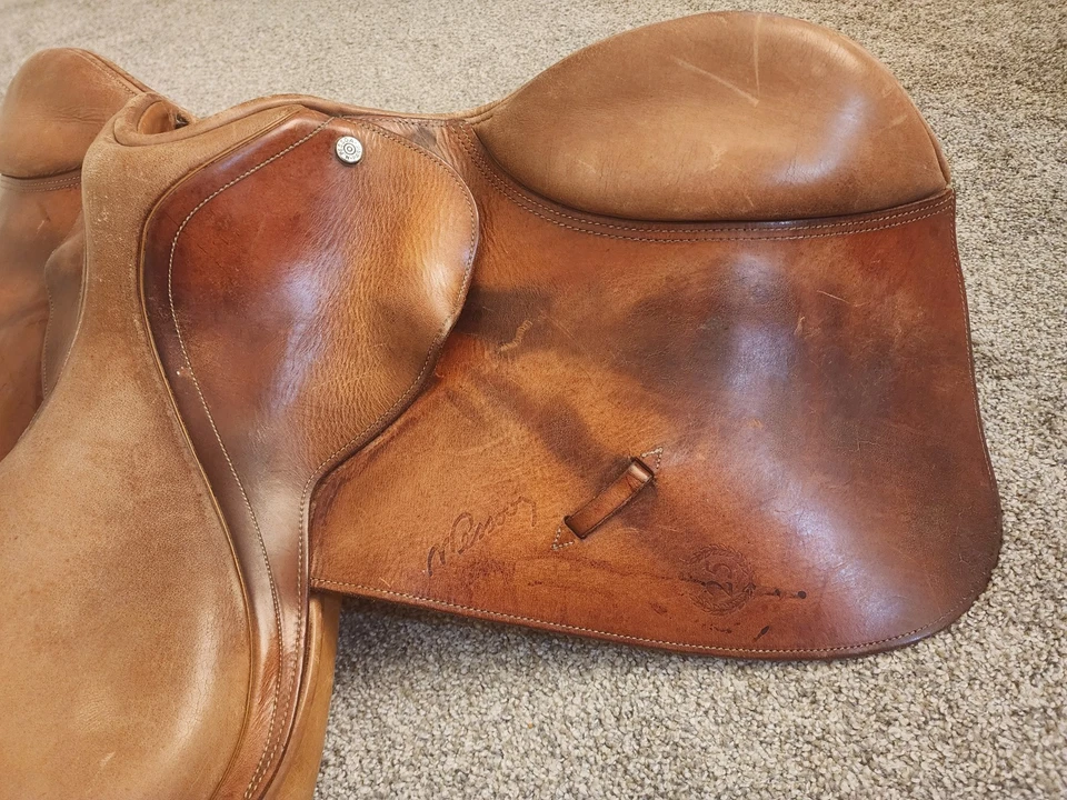 Sillín de cuero PESSOA contacto cercano todo uso 15,75" Y bolsa suave Foto 3 de 4