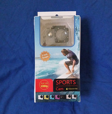 Sports Cam 1080p Full HD Waterproof 30m Action Camera 2in Screen Black
