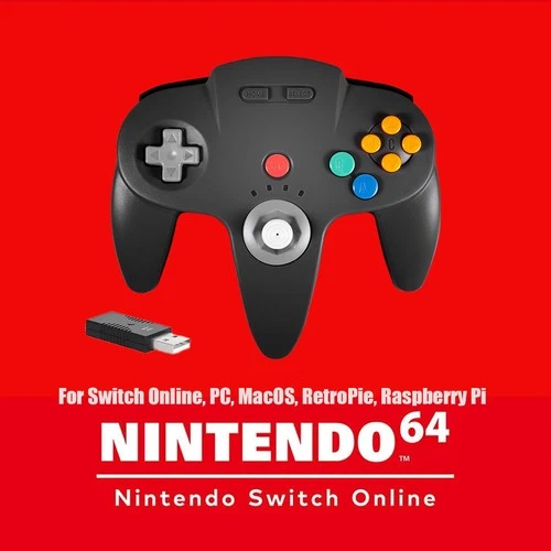 Switch N64 Controller-For Nintendo Switch 1/ 2 NSO PC Windows Raspberry Pi