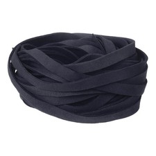 10Pcs 0.4" Flat Leather String Cord 39"x0.06" Craft Suede Ribbon Navy Blue
