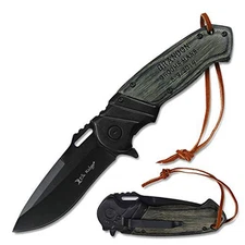 Elk Ridge Custom Pocket Knife ER-003GYB – Free Engraving Gift for All
