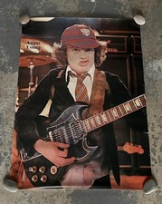 Angus Young AC/DC Poster Rock Memorabilia - Width 24” Length 33” VINTAGE
