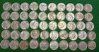 ROLL XF-AU MERCURY DIMES MIXED DATES  LOT BB