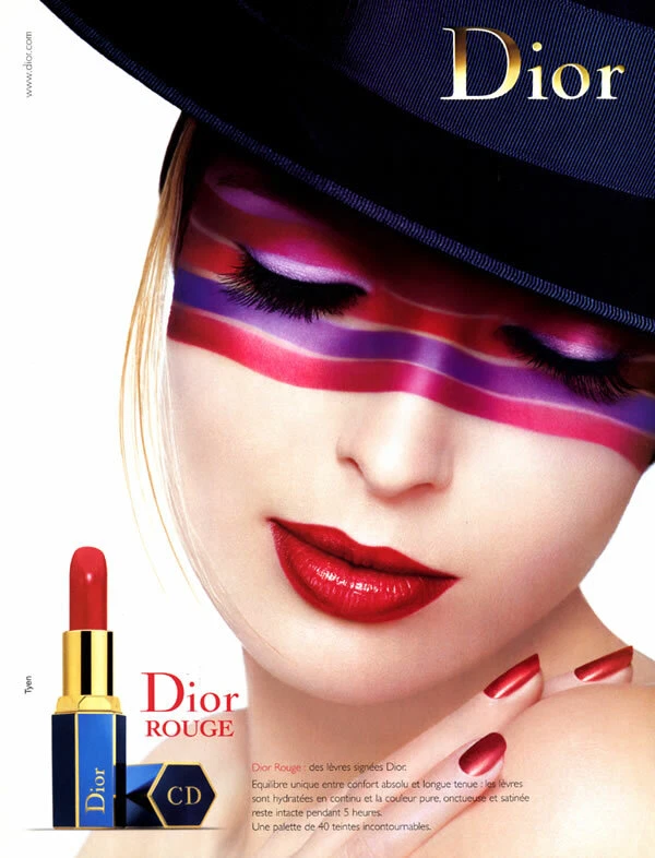 2003 Dior rouge à lèvres rouge lèvres Tyen maquillage maquillage 1 page PUBLICITÉ MAGAZINE