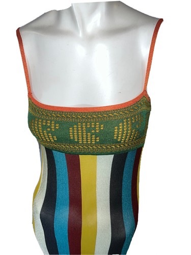 Vintage 1990’s JEAN PAUL GAULTIER Maille Ethnic Knit Dress Elements Indian Sari - Picture 10 of 11