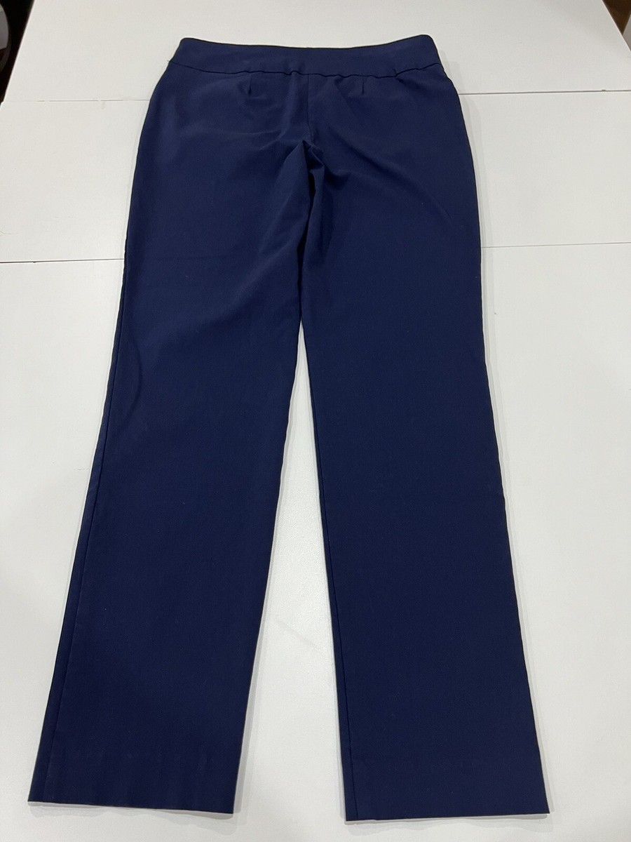 Chico's Perfect Stretch Josie Navy Blue Slim Leg Ankle Pants