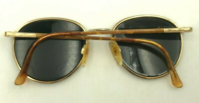 Vintage Tura 856 Brown Gold Metal Round Oval Sunglasses  display picture 1