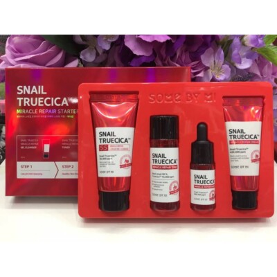 SOME BY MI SNAIL TRUECICA Starter Kit Clear Acne Hole Scars Smooth Skin 90ML