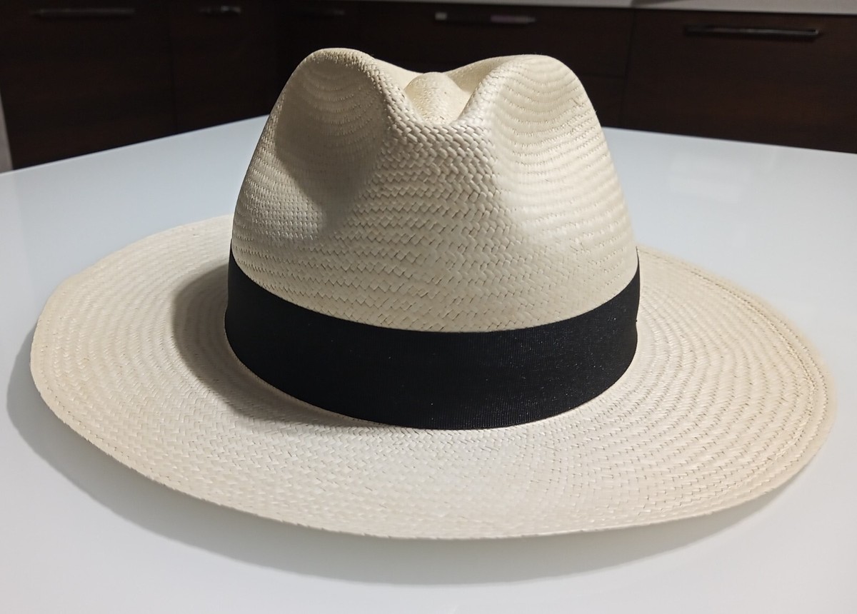 Cappello Panama Montecristi originale di paglia Toquilla 12 gradi