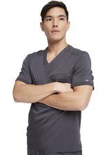 Dickies Balance Scrub Men's Tuckable V-Neck Top DK865 PWT Pewter Free Shipping