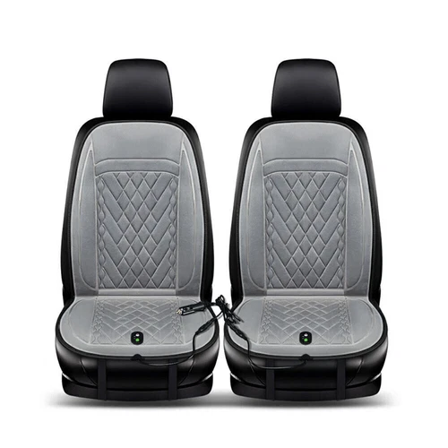 2 Piezas Cojín Calefactor Asiento Coche Cojín Calefactable con 12V para Calefacción Asiento Coche - Imagen 2 de 13