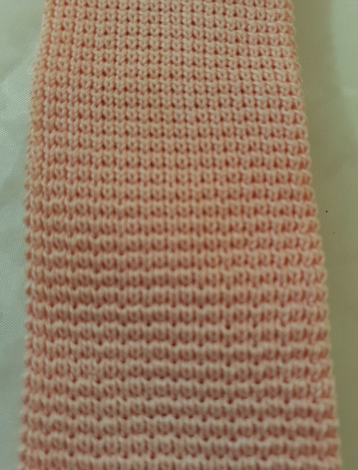 Tie Reed St. James Vintage Pink Knit Tie Unisex Rare Boxed Tip Retro 45" image 6