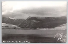 Wyoming New Fork Lake Near Pinedale WY RPPC Sanborn Real Photo Postcard E35