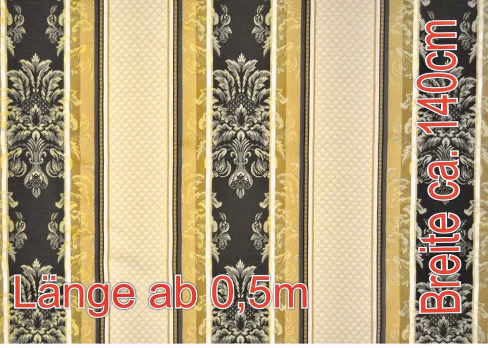 Jacquard Möbelstoff Polsterstoff Dekostoff Stoff Rokoko Barock Vintage Meterware - Bild 3 von 4
