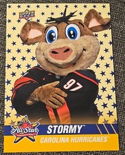 NHL 2024 All Star Game Toronto Upper Deck Carolina Hurricanes STORMY Mascot Card