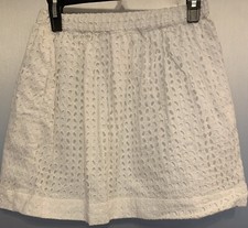 Crew Cuts j Crew Kids White Skirt Eyelet Size 12