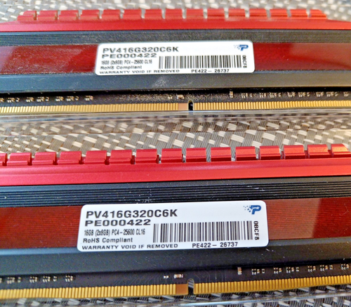 Patriot Viper Steel PVS416G320C6K 2 x 8 GB DDR4 RAM Memory Kit