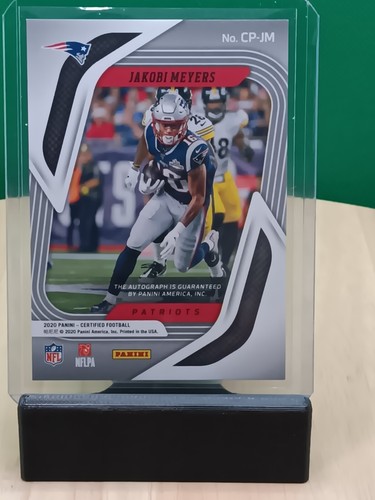 2020 Certified Potential Jakobi Myers #CP-JM Aqua /50 Auto New England Patriots - Bild 2 von 3