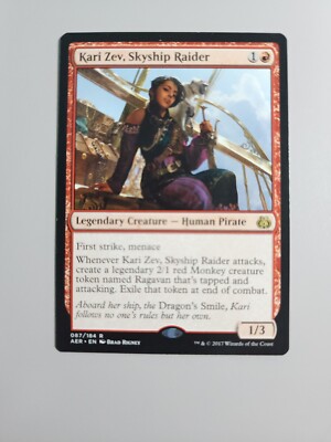 MTG Kari Zev, Skyship Raider Aether Revolt 87/184 Regular Rare