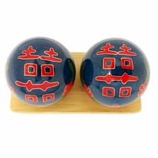 Double Happiness Baoding Balls Chiming Chinese Balls for Hand Therapy and Str...