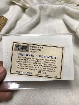PRINCESS DIANA Sheet w/ Postage Stamp 