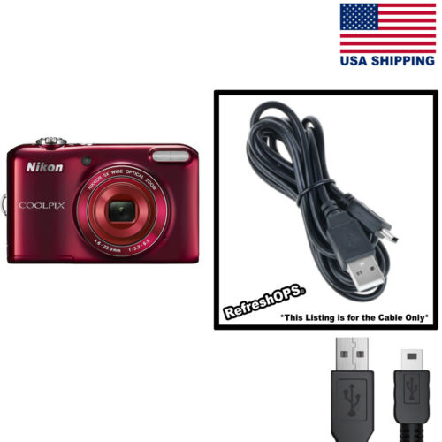 Nikon COOLPIX L28 20,1 MP Digitalkamera USB Kabel Übertragungskabel Ersatz - Bild 1 von 3