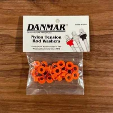 Danmar 20 Pack Nylon Tension Rod Washers Orange