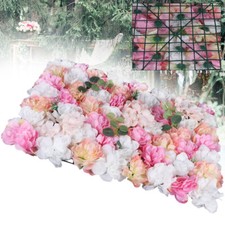 12pcs Artificial Flower Wall Panels Floral Decor Prop Wedding Party Venue Decor