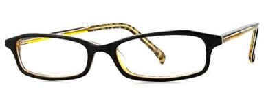Calabria Vivid 29 Designer Reading Glasses in Black-Leopard ; +2.50