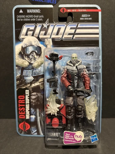 DESTRO GI Joe Pursuit of Cobra POC #1012 Weapons Supplier 3.75" Figure 2010 -NEW