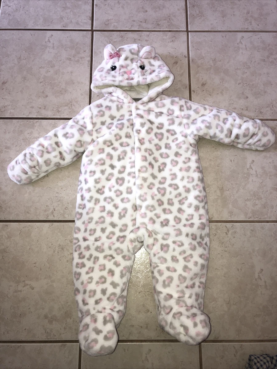 Leopard print baby snowsuit cheap