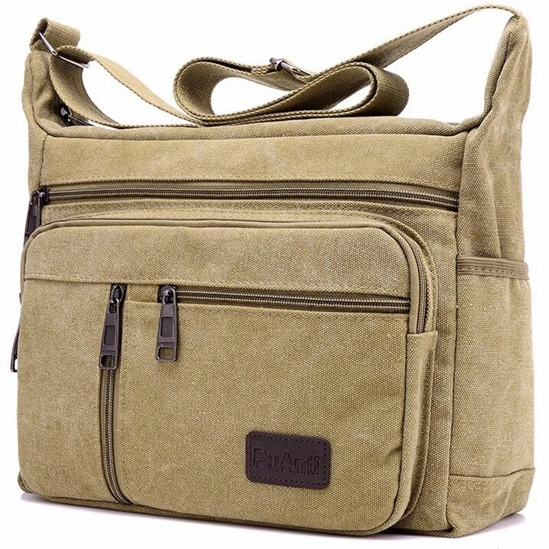 Men's canvas shop crossbody shoulder bag