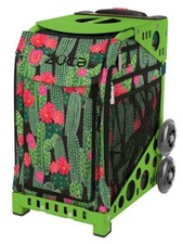 Zuca Desert Blossoms Sport Insert Bag Green Frame Flashing Wheels